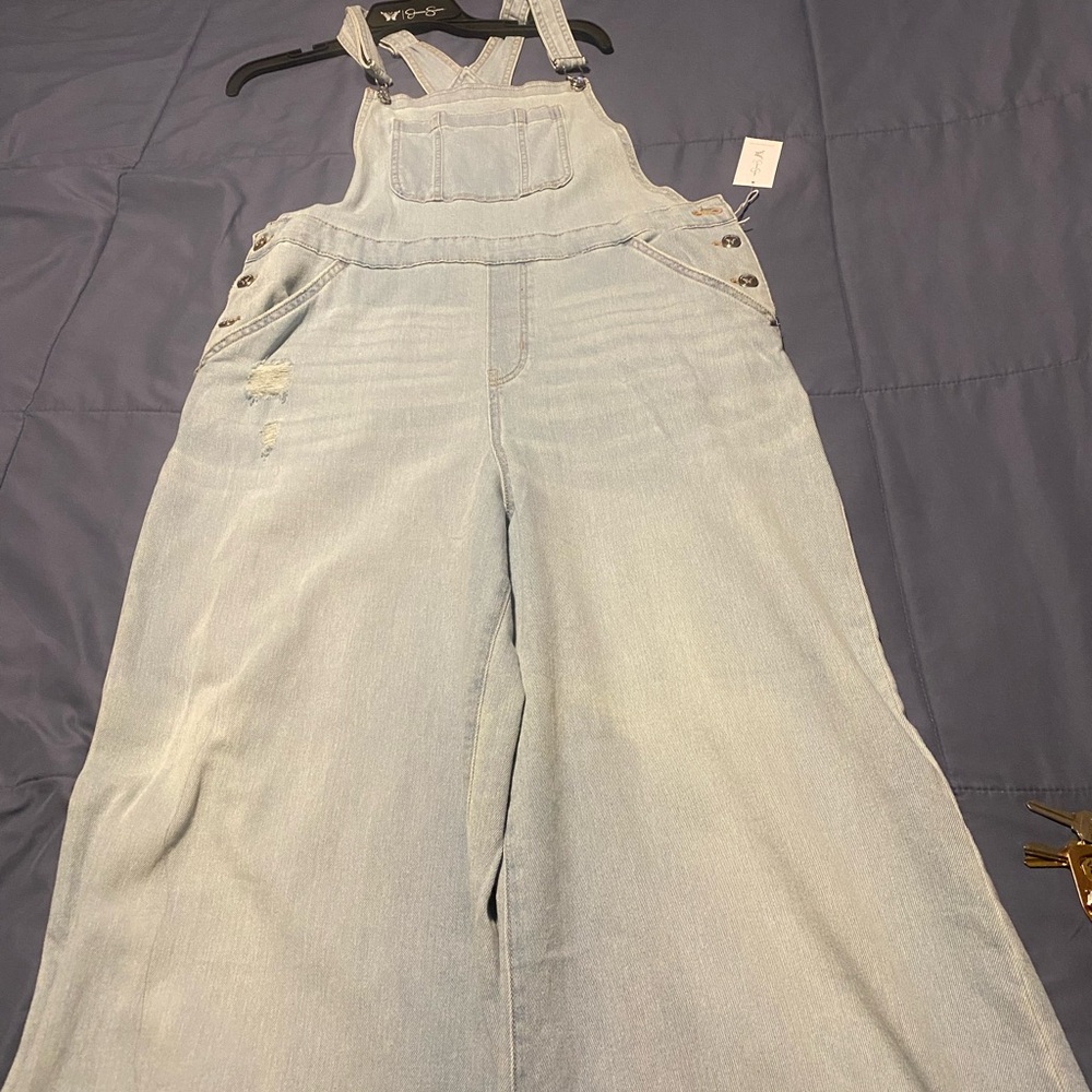 Jessica Simpson Light Wash Denim Overalls